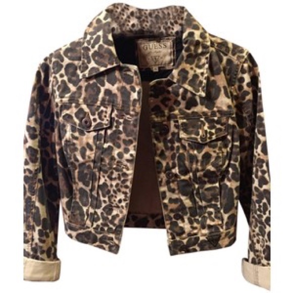 guess leopard jacket